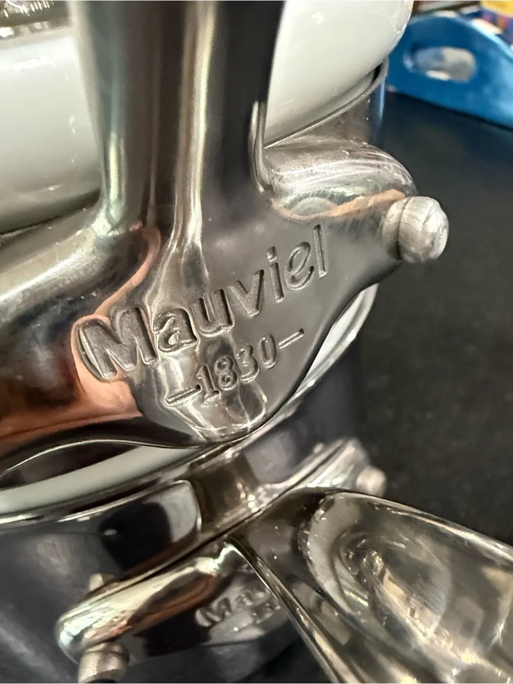 Mauviel Stainless Steel Bain Marie 2-Piece Saucepan Set - Polished Silver France